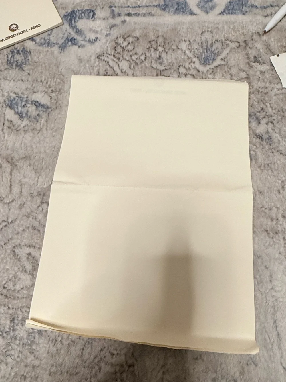 Vintage MGM Grand Hotel - Reno Cream Branded Notepad Set
